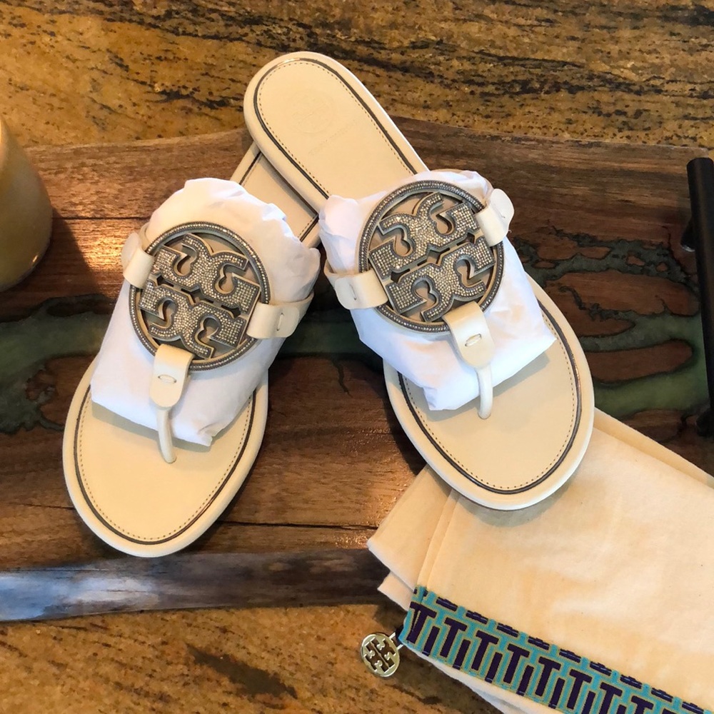 Tory Burch Metal Miller Embellished Sandal